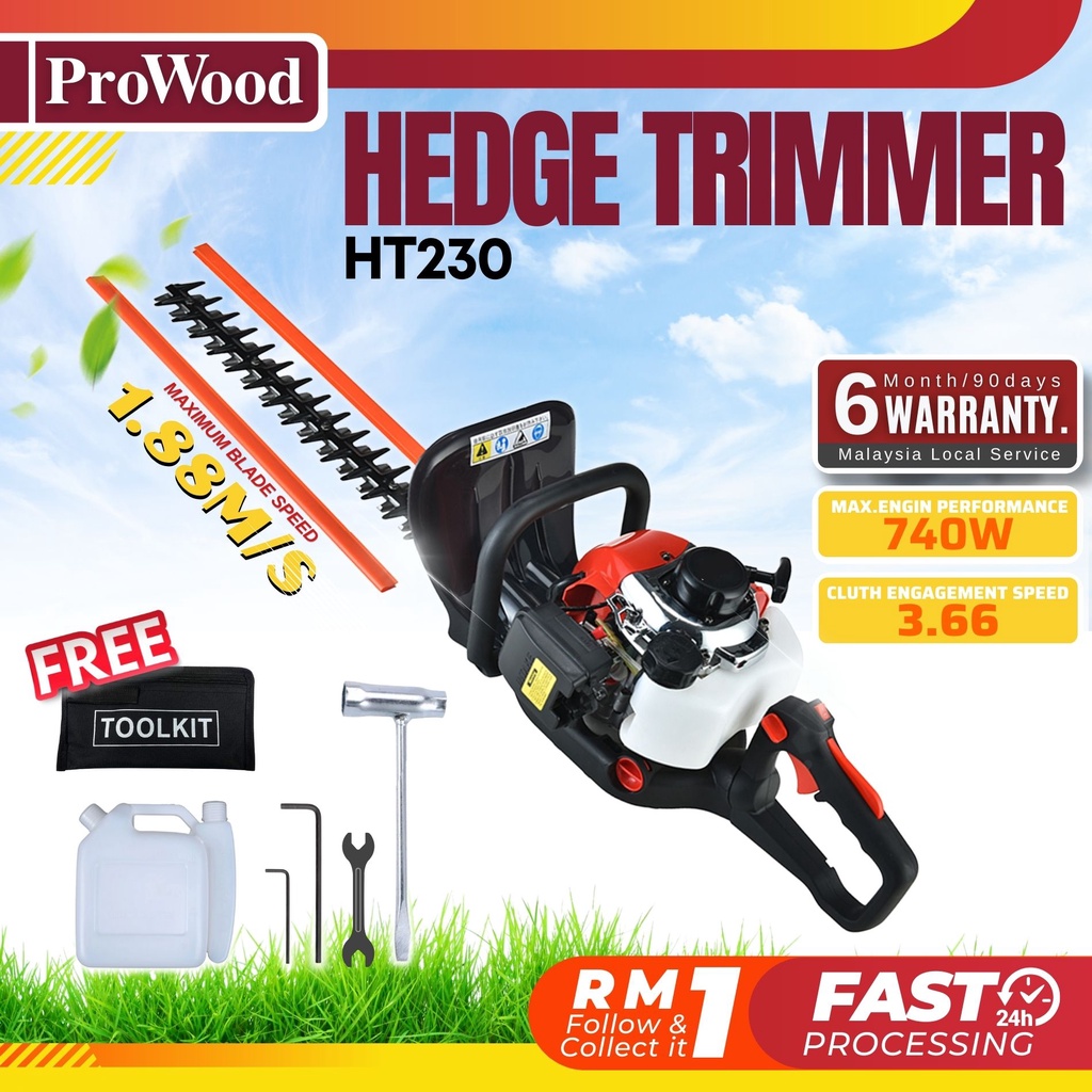 HT230 Hedge Trimmer Petrol Grass Trimmer Mesin Trimmer Mesin Trim Pokok ...