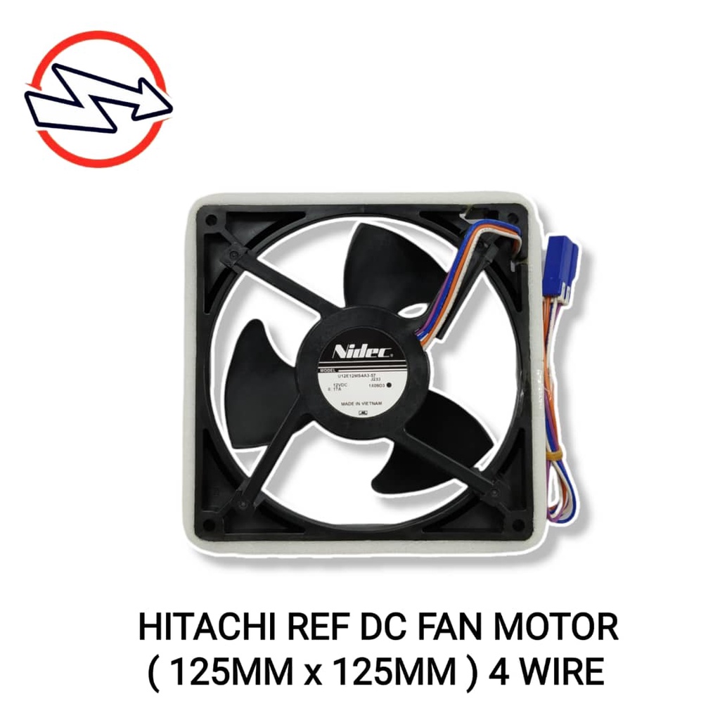 HITACHI REFRIGERATOR FAN MOTOR DC12V 4 WIRE / FRIDGE FAN MOTOR / MOTOR