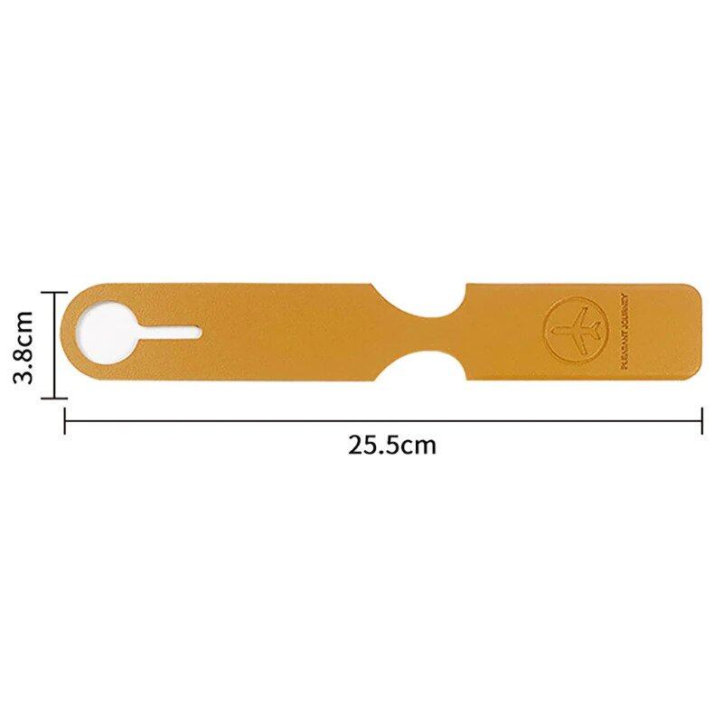 DM Leather Luggage Tags Baggage Suitcases Travel Labels Plane Shape ...