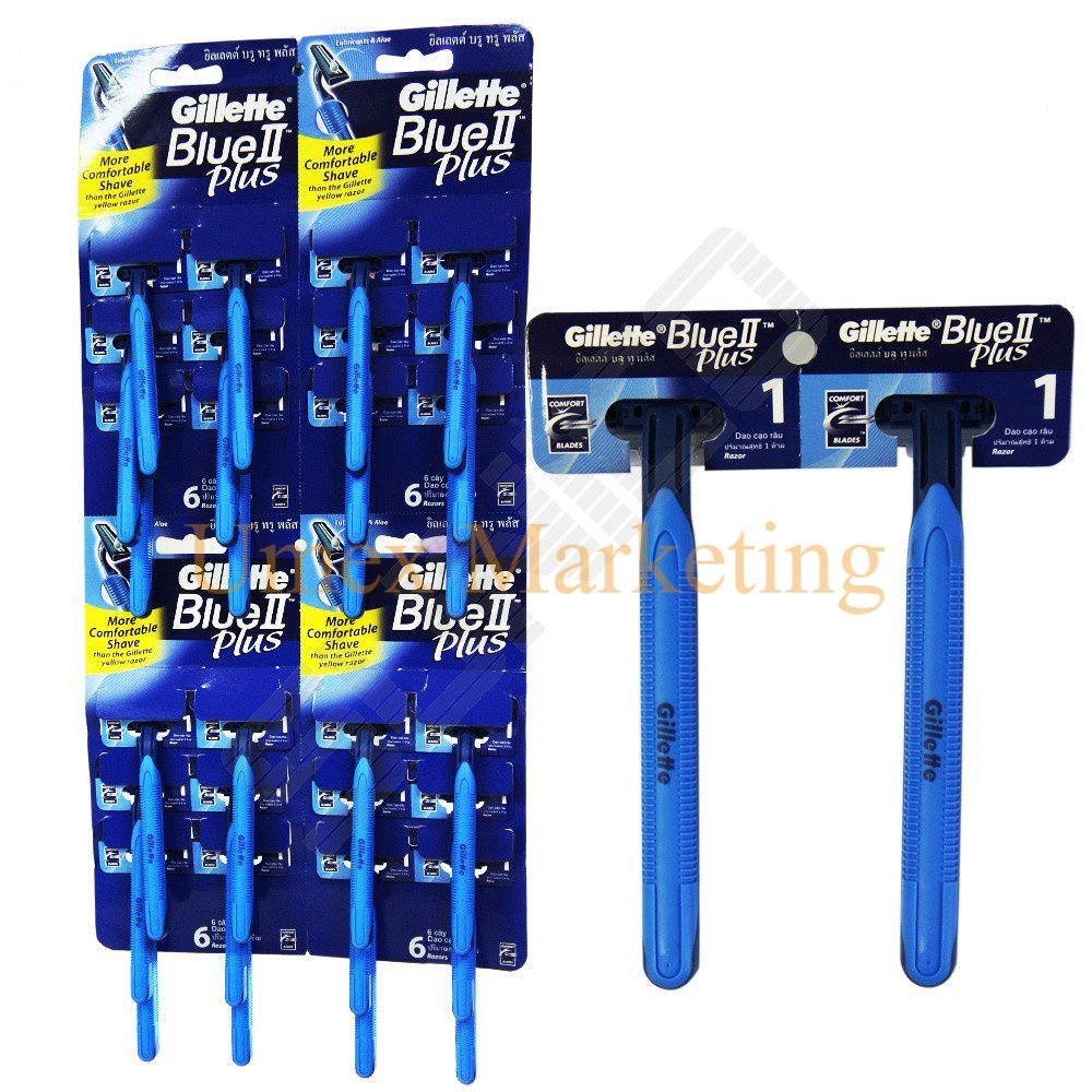 Gillette Blue II / Blue 2 Disposable Razor / Pisau Cukur 1's | Shopee ...