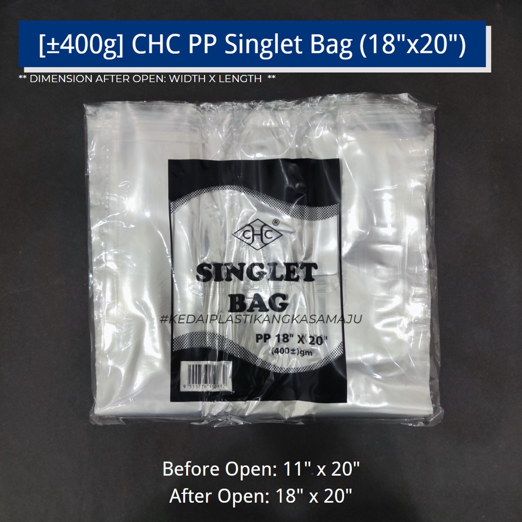 PP Singlet Plastic Bag Transparent (CHC) - PP Clear Plastic Bag, PP T ...