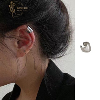Fashion Ear Clip Earrings Titanium Steel No Pierced Ear Clip Earring Fake  Piercing Ear Cuff Punk Women Men Earrings Jewelry (Only 1pcs Not 1pair)