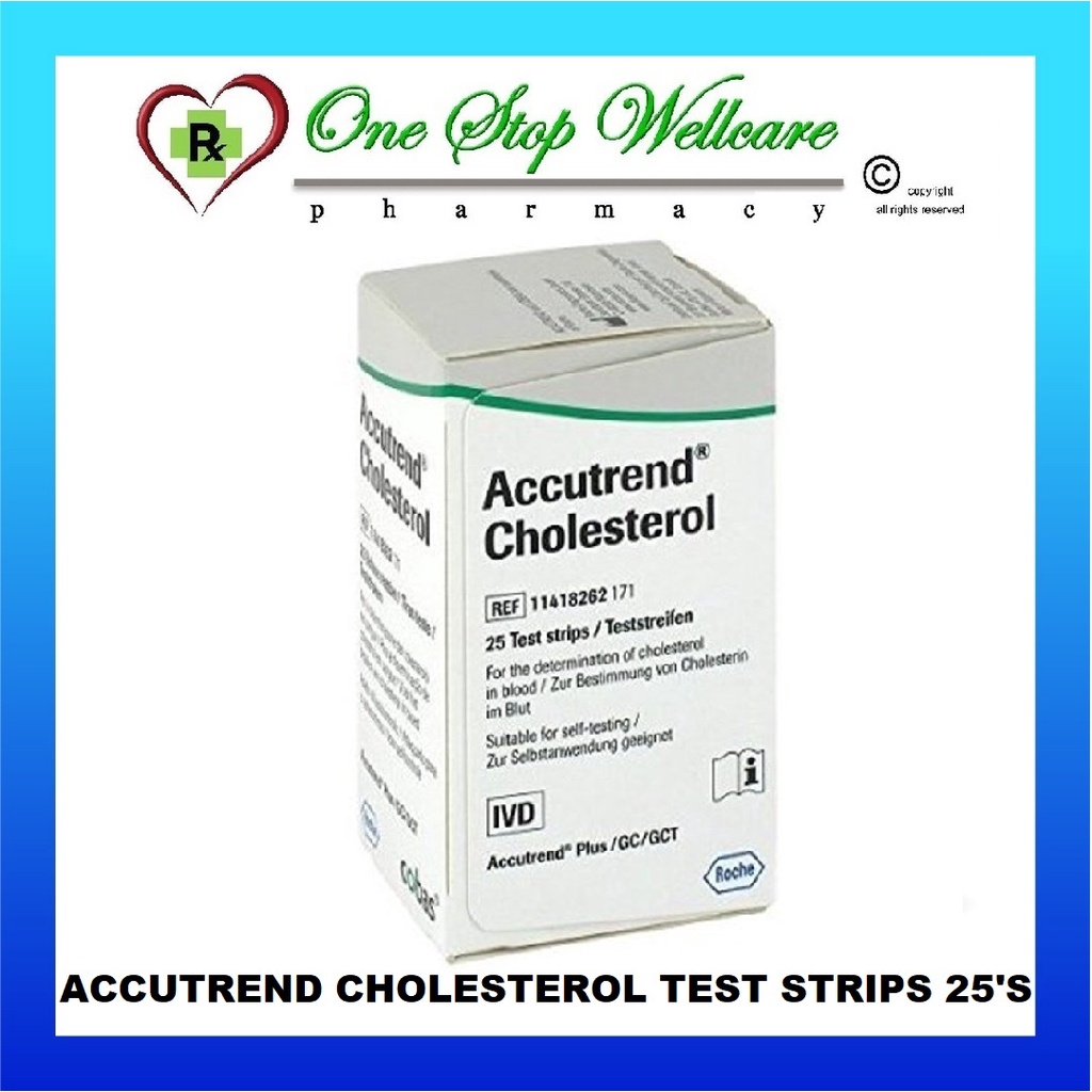 ACCUTREND CHOLESTEROL TEST STRIPS 25'S Shopee Malaysia