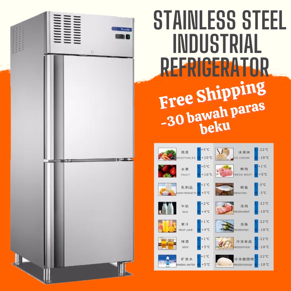 Ready Stock 30 Peti sejuk beku industri Refrigerator commercial large