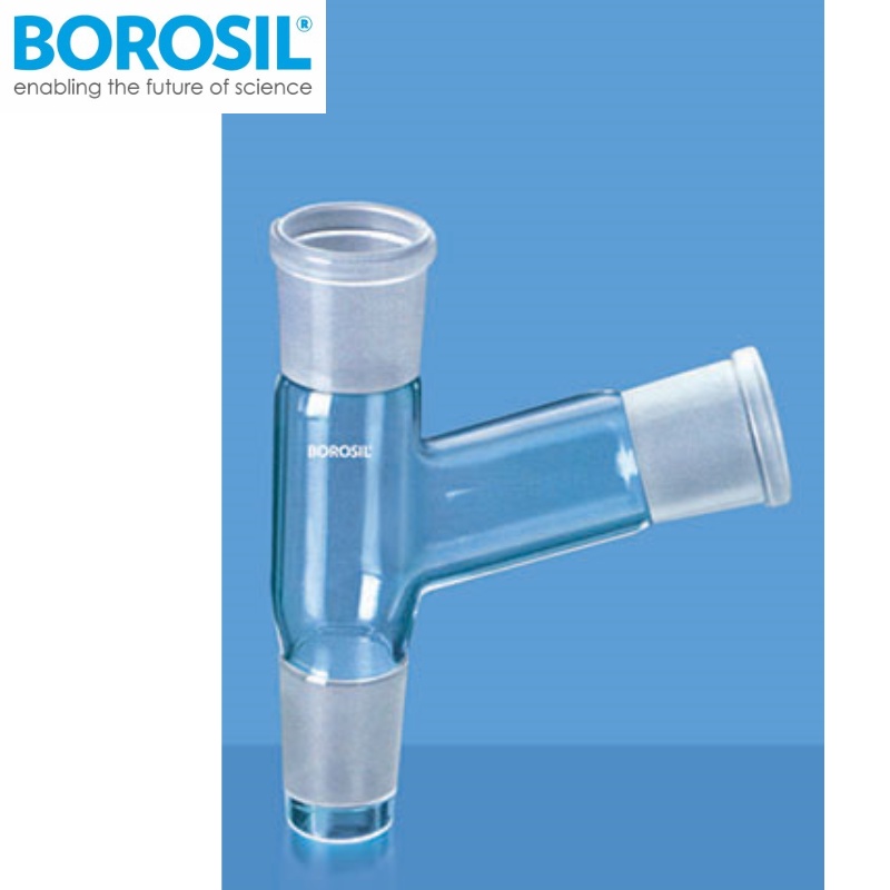 BOROSIL Adapter Multiple with Two Necks, Socket & cone joint size 19/26