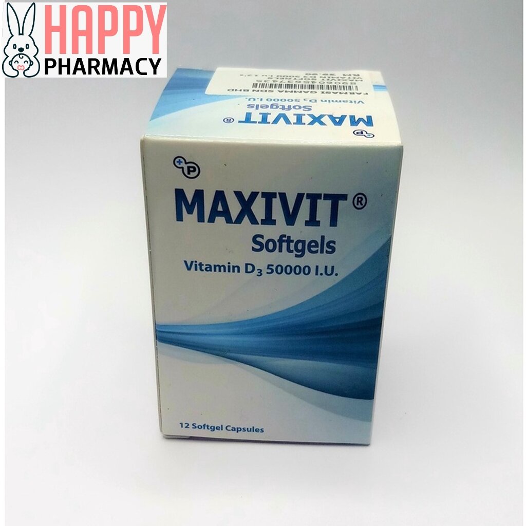 MAXIVIT SOFTGELS VITAMIN D3 50000IU 12'S/BOTTLE VIT D | Shopee Malaysia