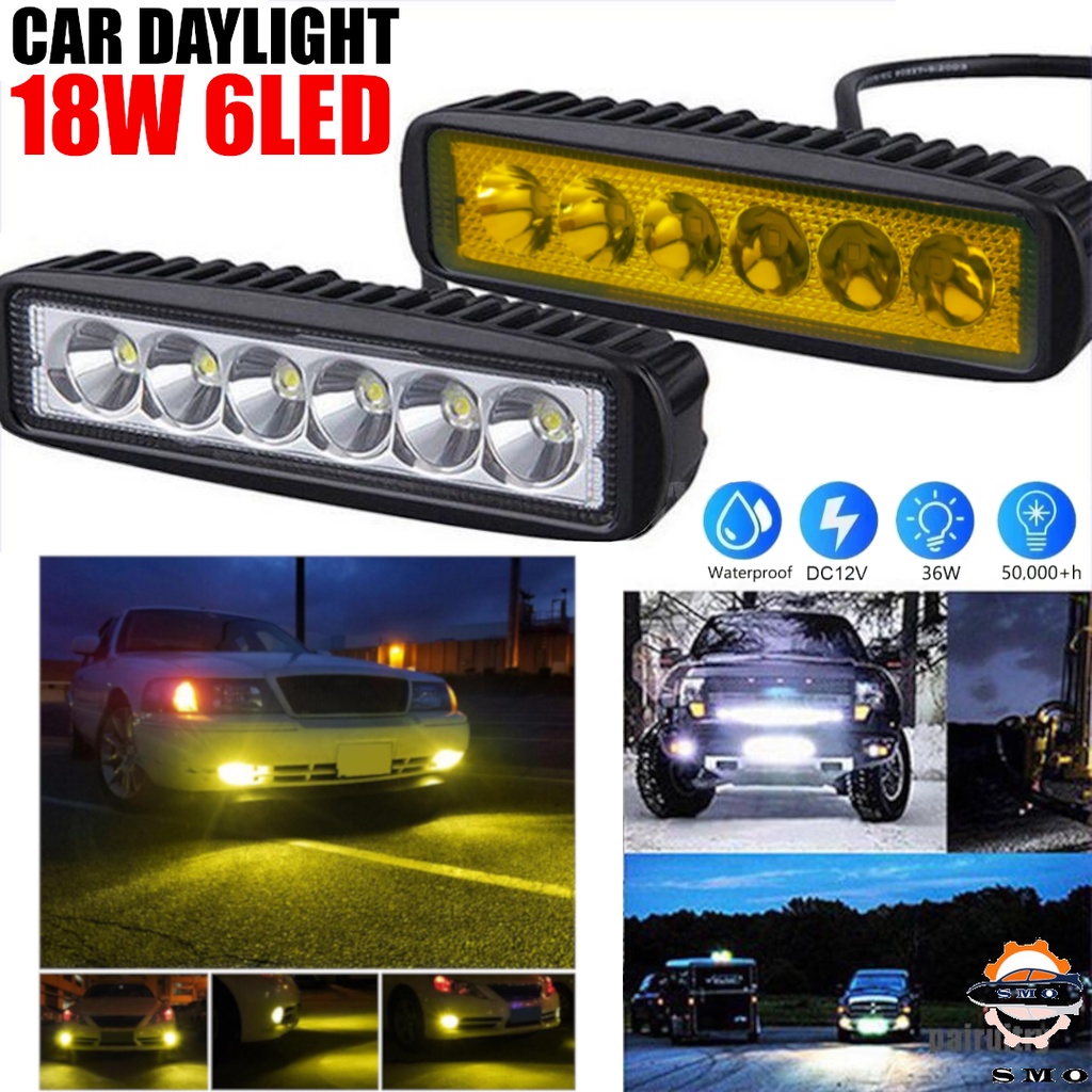 Car Led Fog Lamp Sportlight Spot Light Bar Lamp DRL Daylight Daytime ...