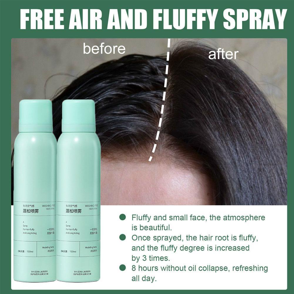 Dry Shampoo Spray Woman Oil Control Air Fluffy NoWash Volumizing Hairs