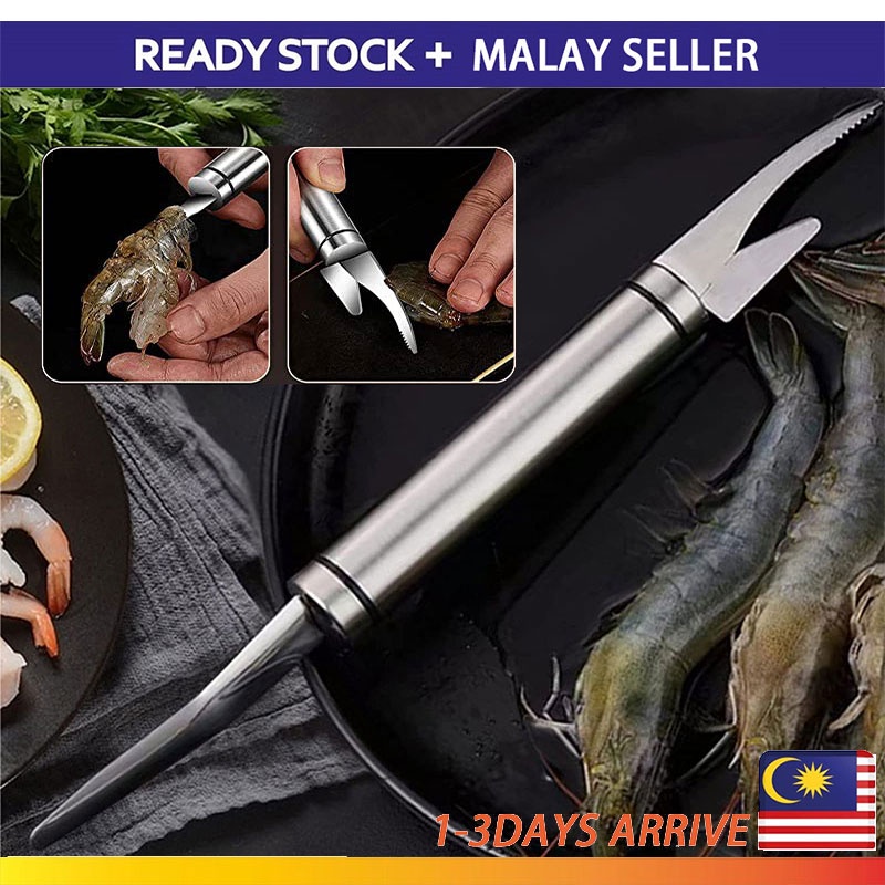 Stainless Steel Shrimp Peeler pisau potong ikan penyiang ikan sembelih ...