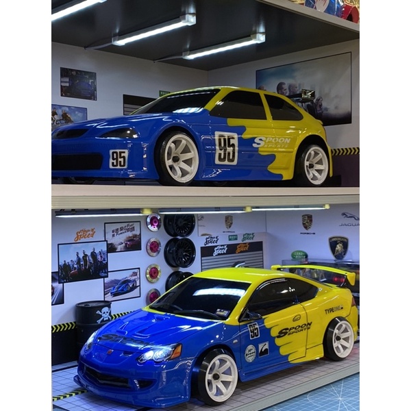 HONDA INTEGRA SPOON EDITION SIZE 1:10 HOS BRAND FULL MODIFICATION ...