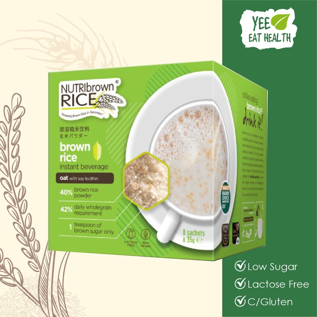NutriBrownRice (Oat with Soy Lecithin) 0 Cholesterol Lactose Free Oat