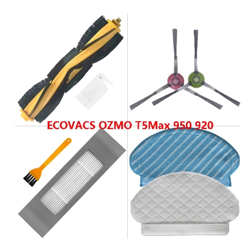 6 Panni Di Ricambio Per Lavatrice Ecovacs Deebot Ozmo 920 E 950, Set Di Panni Per Aspirapolvere
