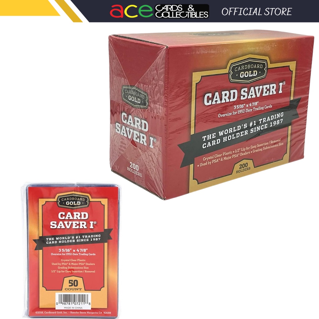 Graded Card Sleeves Cardboard Gold 50 Count Perfect Fit Card Sleeves For  Card Saver 1  Resealable, Clear, Archival Safe