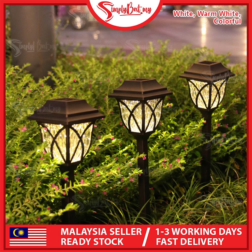SIMPLYBEST Solar LED Outdoor Garden Lamp Palace Lantern Pathway Lights