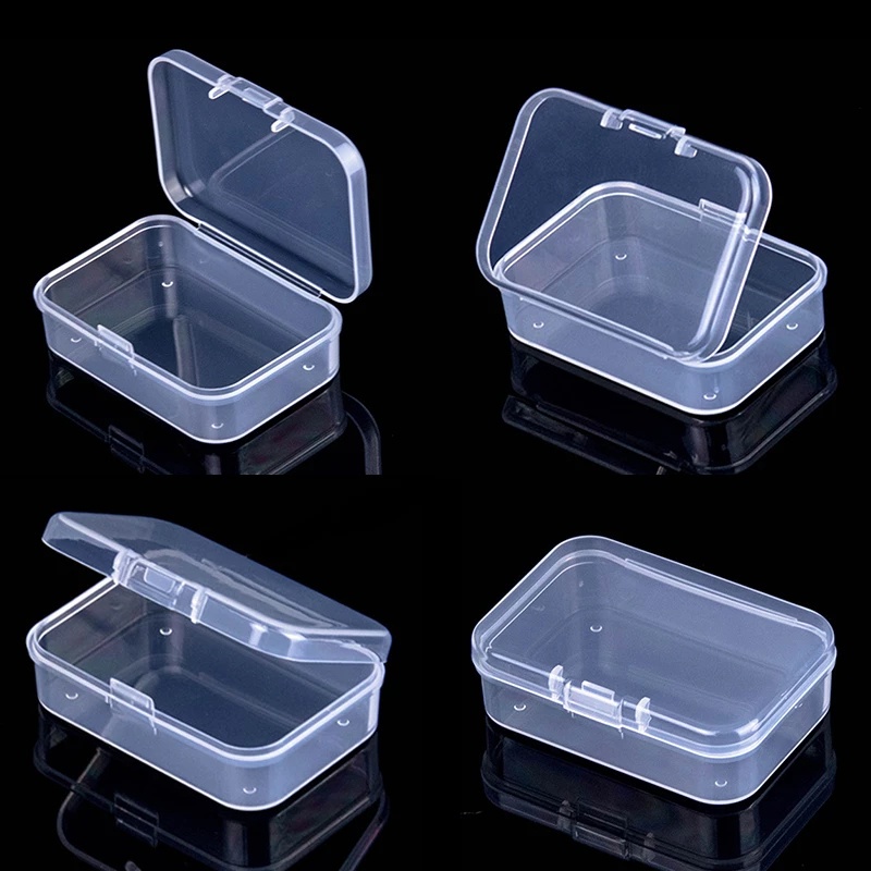 Rectangular Plastic Transparent With Lid Storage Box Collection ...