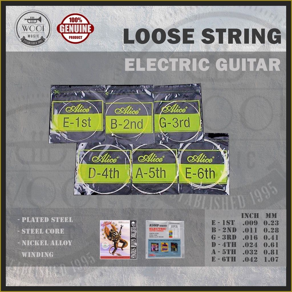 Electric Guitar Loose String (1st, 2nd, 3rd, 4th, 5th, 6th) Guitar ...