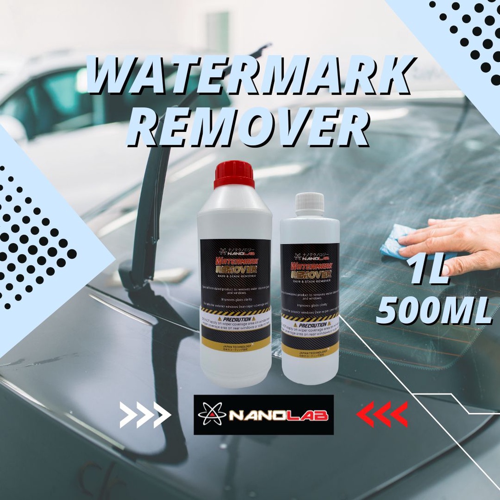 Watermark Remover Glass Rain Stain Remover Pencuci cermin 1Liter