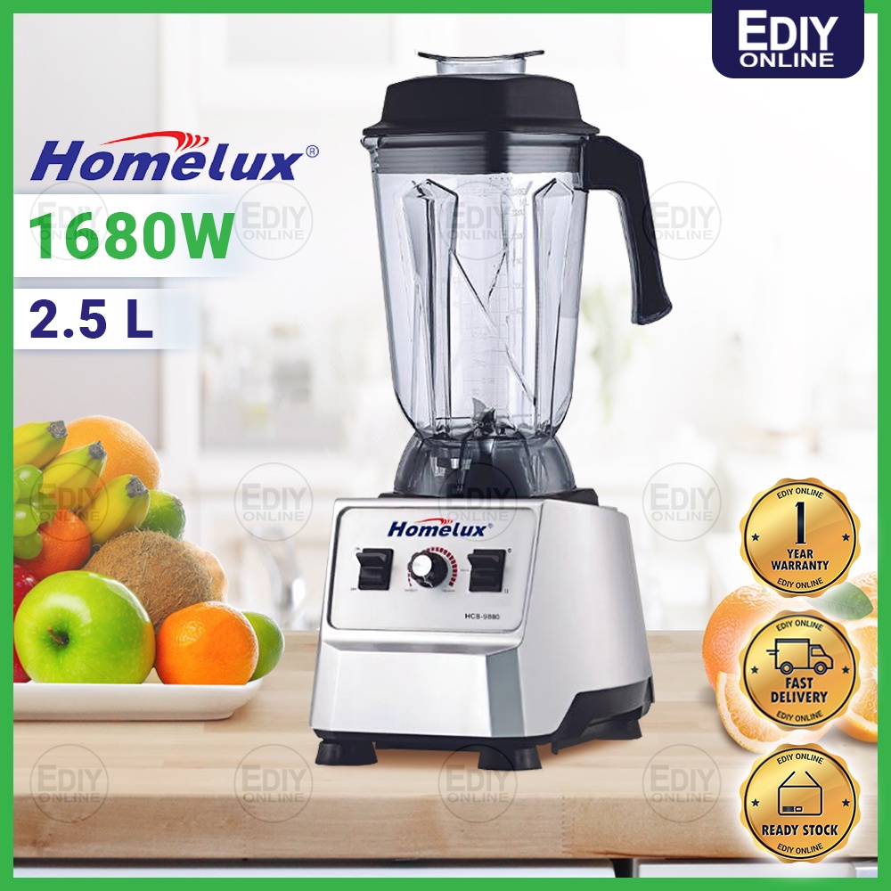 【SIRIM 3 PIN】HOMELUX HCB9880 2.5L INDUSTRIAL COMMERCIAL HEAVY DUTY