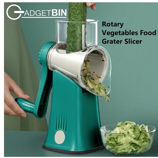 7 in 1 Rotary Food Slicer Vege with Blade Storage Box Shopee Malaysia