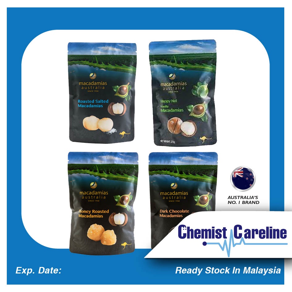 Macadamias Australia Happy Nut Vanila 225g Shopee Malaysia