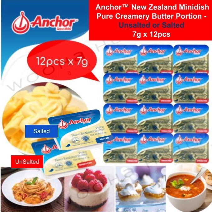 Anchor™️ New Zealand Minidish Pure Creamery Butter Portion 7g x 12pcs