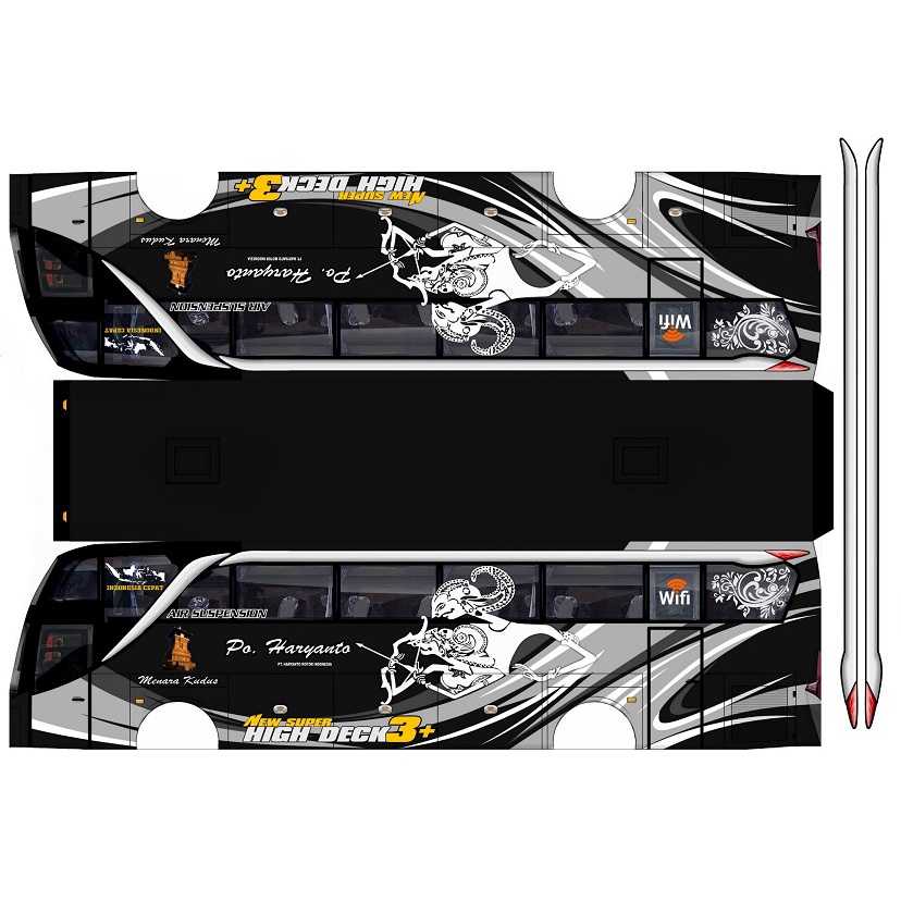 Diy Miniature Bus Haryanto Hercules 30-scale Papercraft | Shopee Malaysia