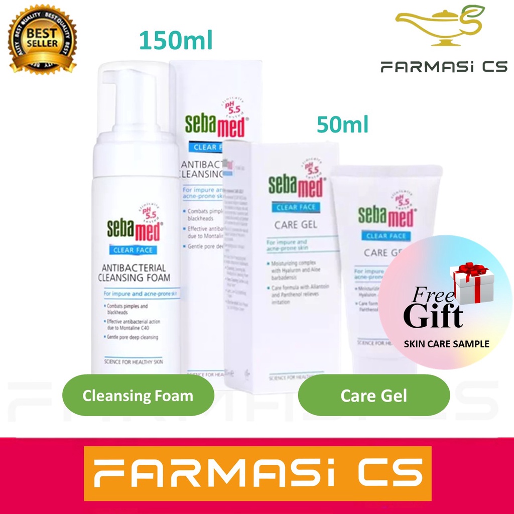 [ COMBO SET ] Sebamed Antibacterial Cleansing foam 150ml + Clear Face ...
