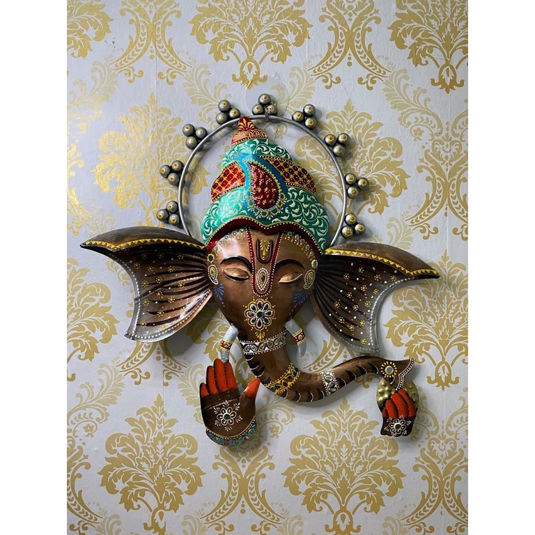 (RN47) Multi color Ganesh wall decor22x20" Shopee Malaysia
