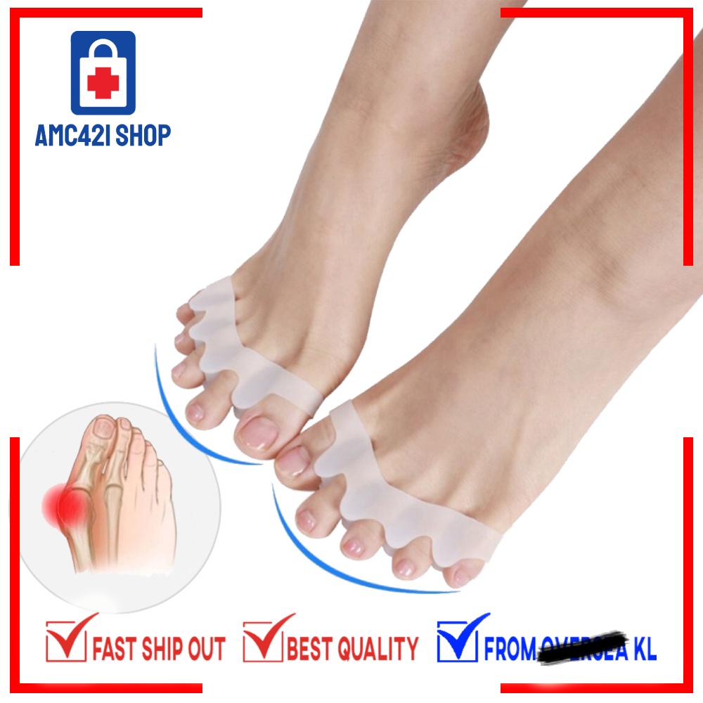 AMC Five Toes Separator Spreader Bunion Corrector Foot Care Hallux