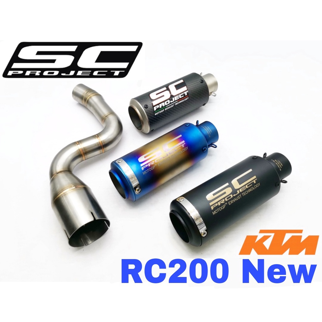 Exhaust KTM RC 200 2021 Ekzos Tabung Full System Muffler SC Project RC200 Stainless Steel Accessories KTMRC200 Shopee Malaysia