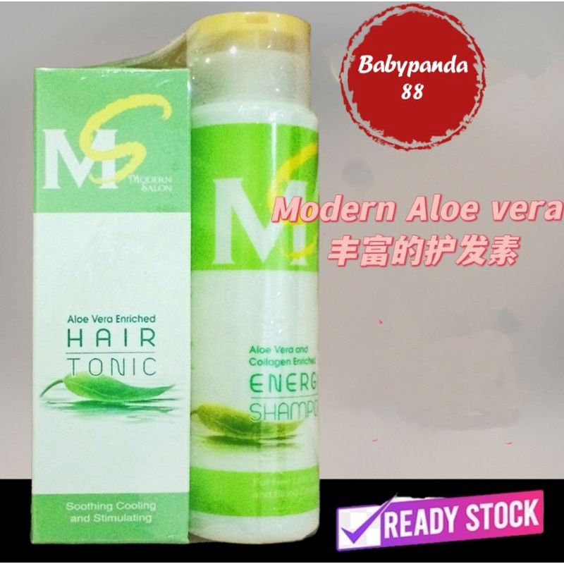Modern Salon Hair Tonic Aloe Vera Enriched 丰富的护发素芦荟 Tonik Rambut Aloe ...