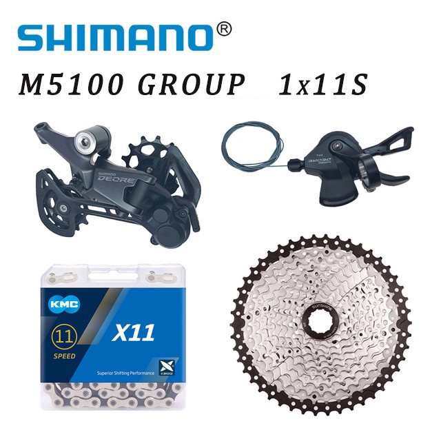 Shimano Deore M5100 1x11 Speed derailleurs Groupset 11 speed right ...