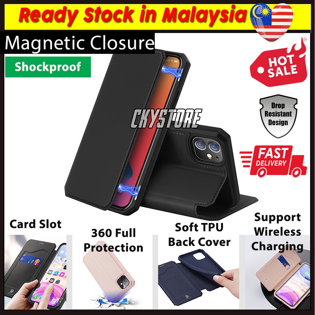 SAMSUNG Galaxy Note 10 Plus S20 S21 FE Note 20 Ultra S20 Ultra S22  Ultra Plus SKIN X Magnetic DUX DUCIS Flip Case