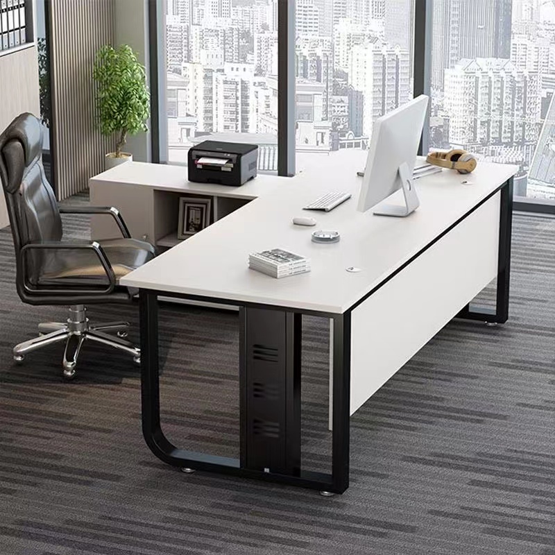 Simple and modern boss table president table single supervisor manager