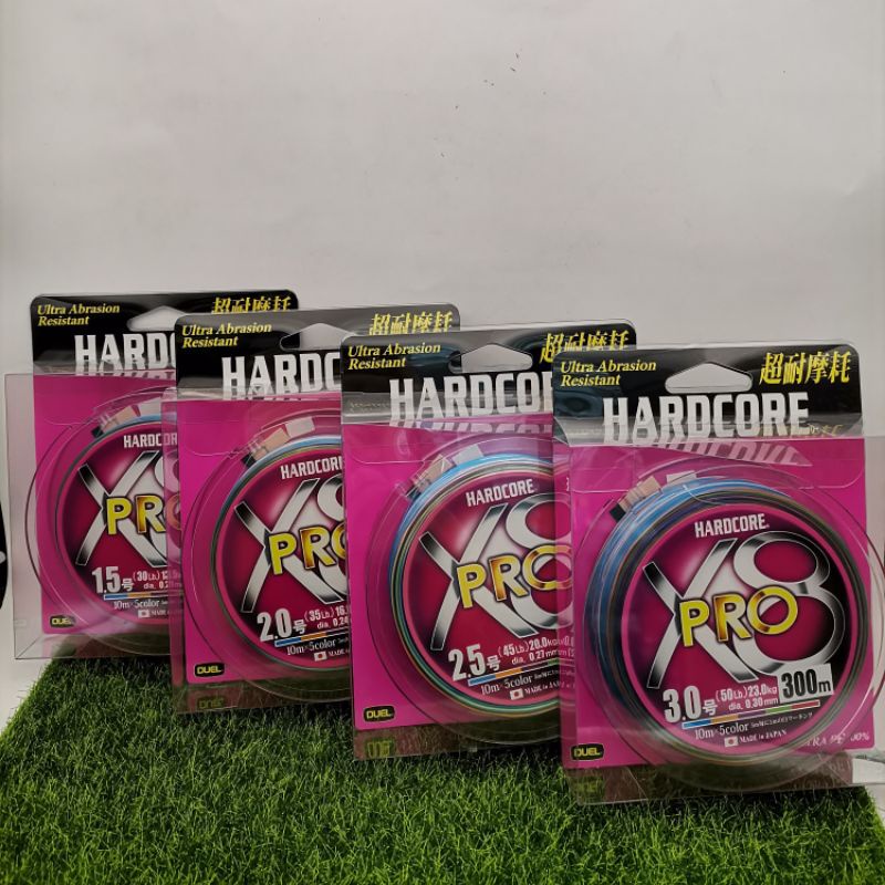 DUEL YO-ZURI HARD CORE X8 PRO Braided PE Fishing Line Made in