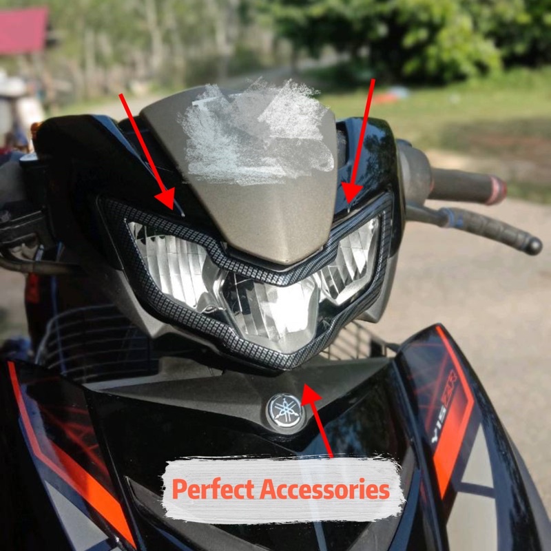 YAMAHA Y15 V2 HEADLAMP COVER FRONT LIGHT FRONT SIGNAL COVER CASING