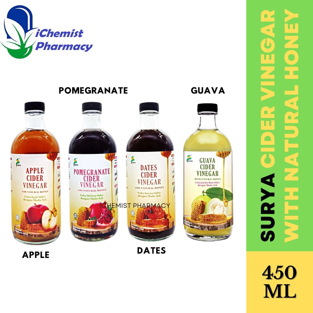 SURYA APPLE CIDER VINEGAR / SURYA POMEGRANATE CIDER VINEGAR / SURYA