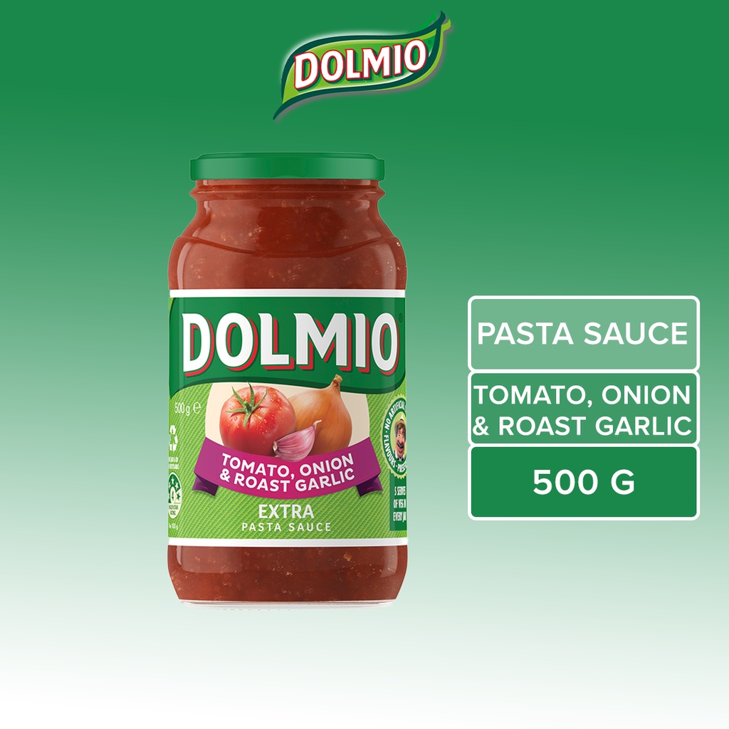 Dolmio Extra Tomato, Onion & Roast Garlic Pasta Sauce (500g) Shopee