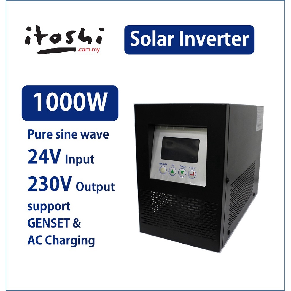 ITOSHI Solar Inverter 1000W 1KW 1KVA High Grade Power Inverter 24V Farm ...