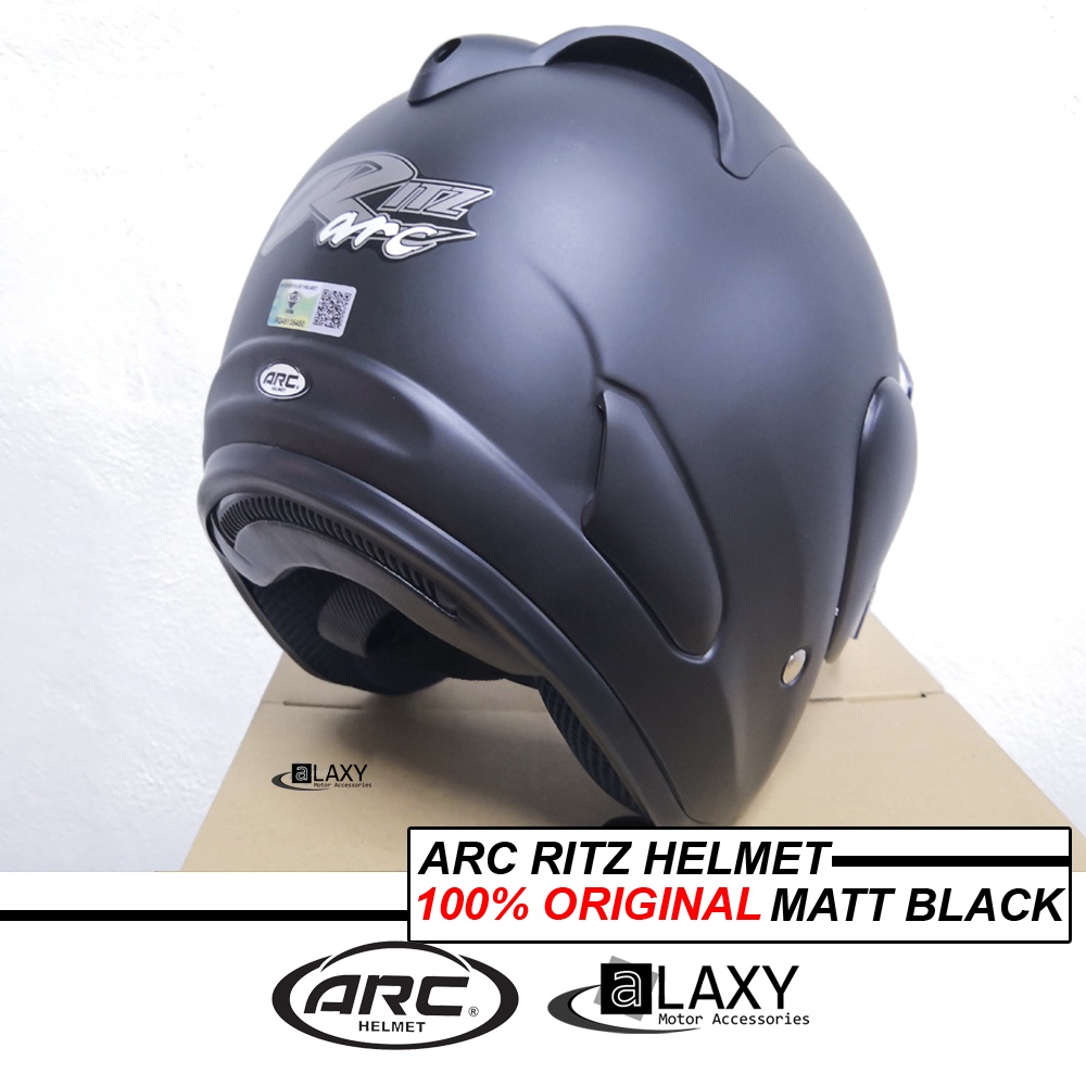 ARC RITZ HELMET (MATT BLACK) | Shopee Malaysia