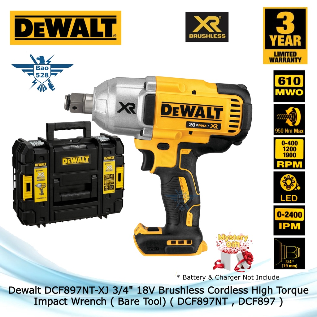 Dewalt DCF897NT-XJ 3/4