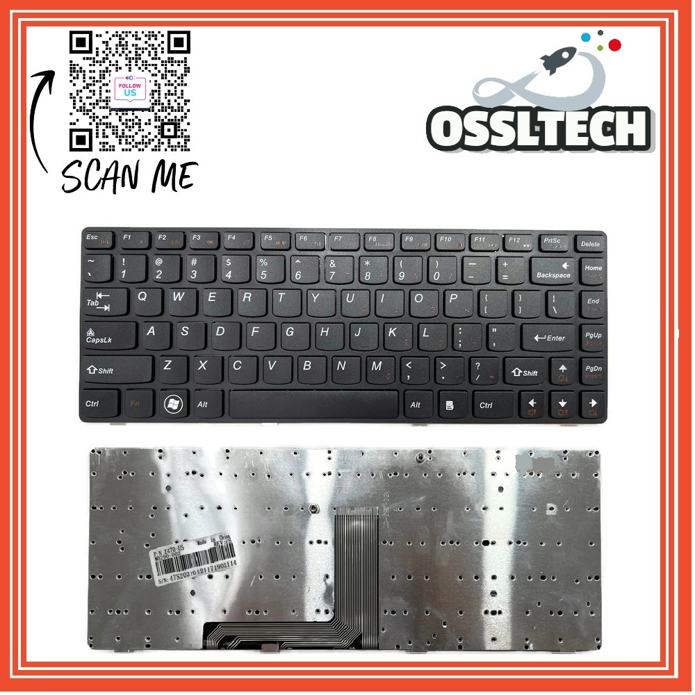 LENOVO IDEAPAD V370 Z370 Z470 193976211 KEYBOARD | Shopee Malaysia