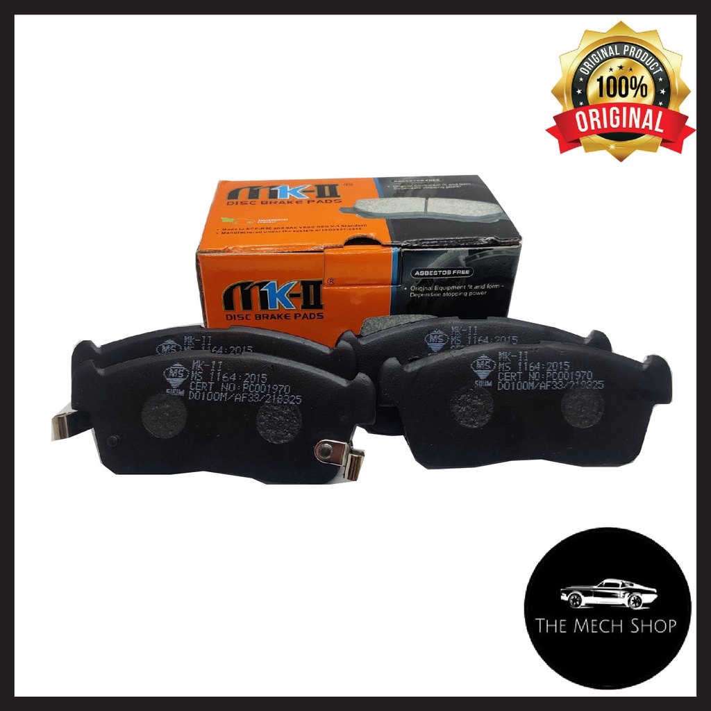 MKII Perodua Myvi Old 1.0 1.3 Front Disc Brake Pad Set (4pcs) D0100M D0045 0446573R01 Shopee