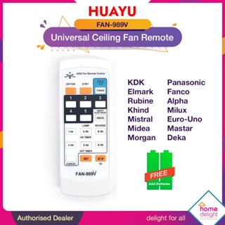 Universal Fan Remote Control Compatible for EURO-UNO for RUBINE for KHIND  for MILUX for MISTRAL for OSHINO for Midea etc Wall/Ceiling Fan