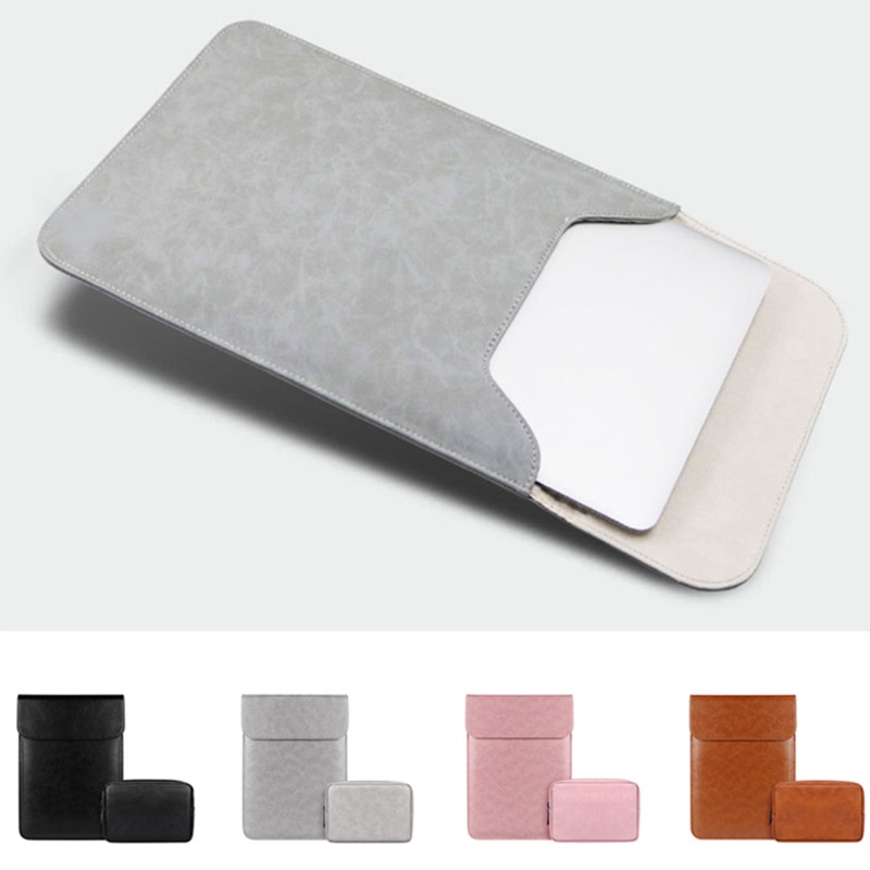 baona/ RT Retro Style PU Leather Cover Laptop Bag Set Waterproof Tablet