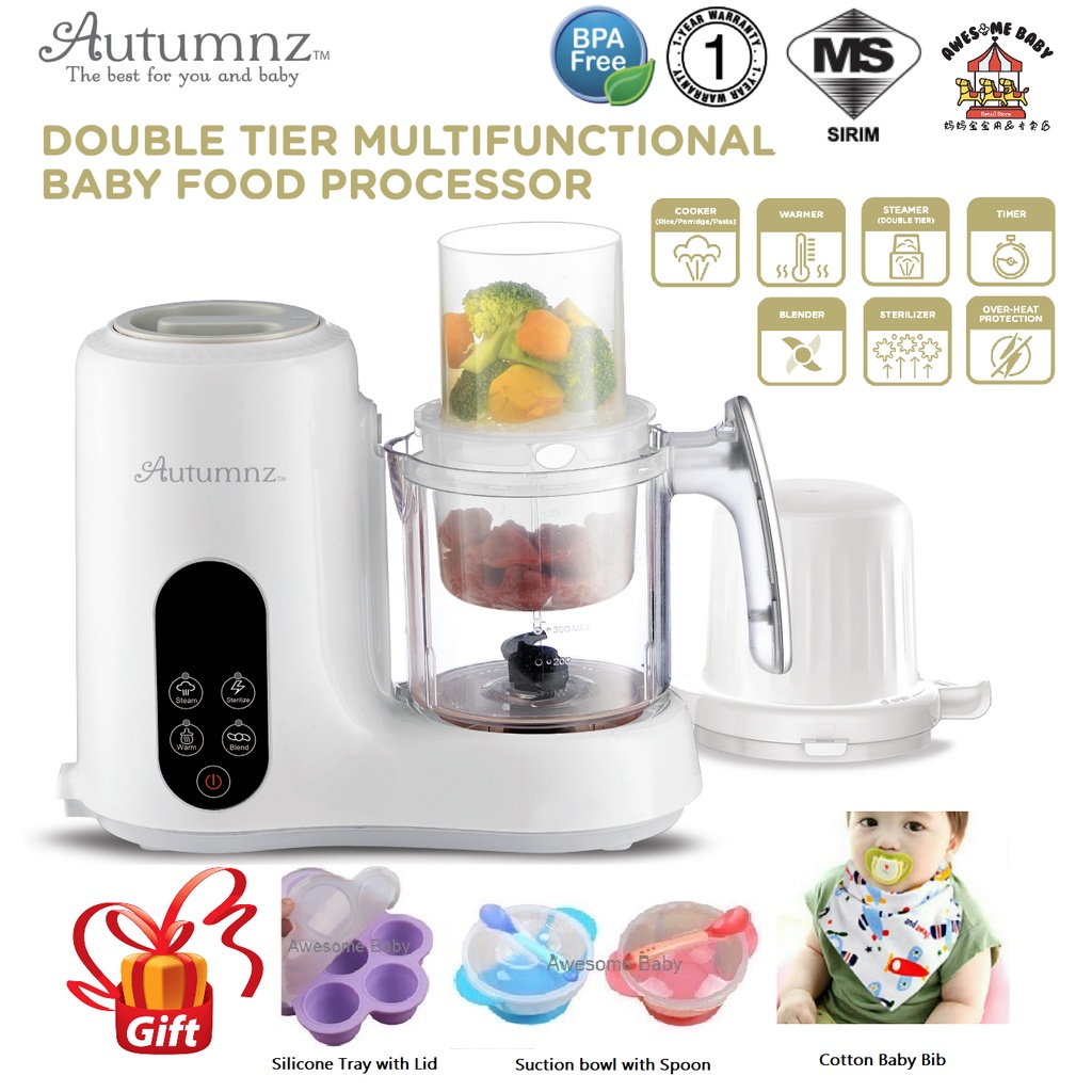 Autumnz 2 in 1 baby store food processor