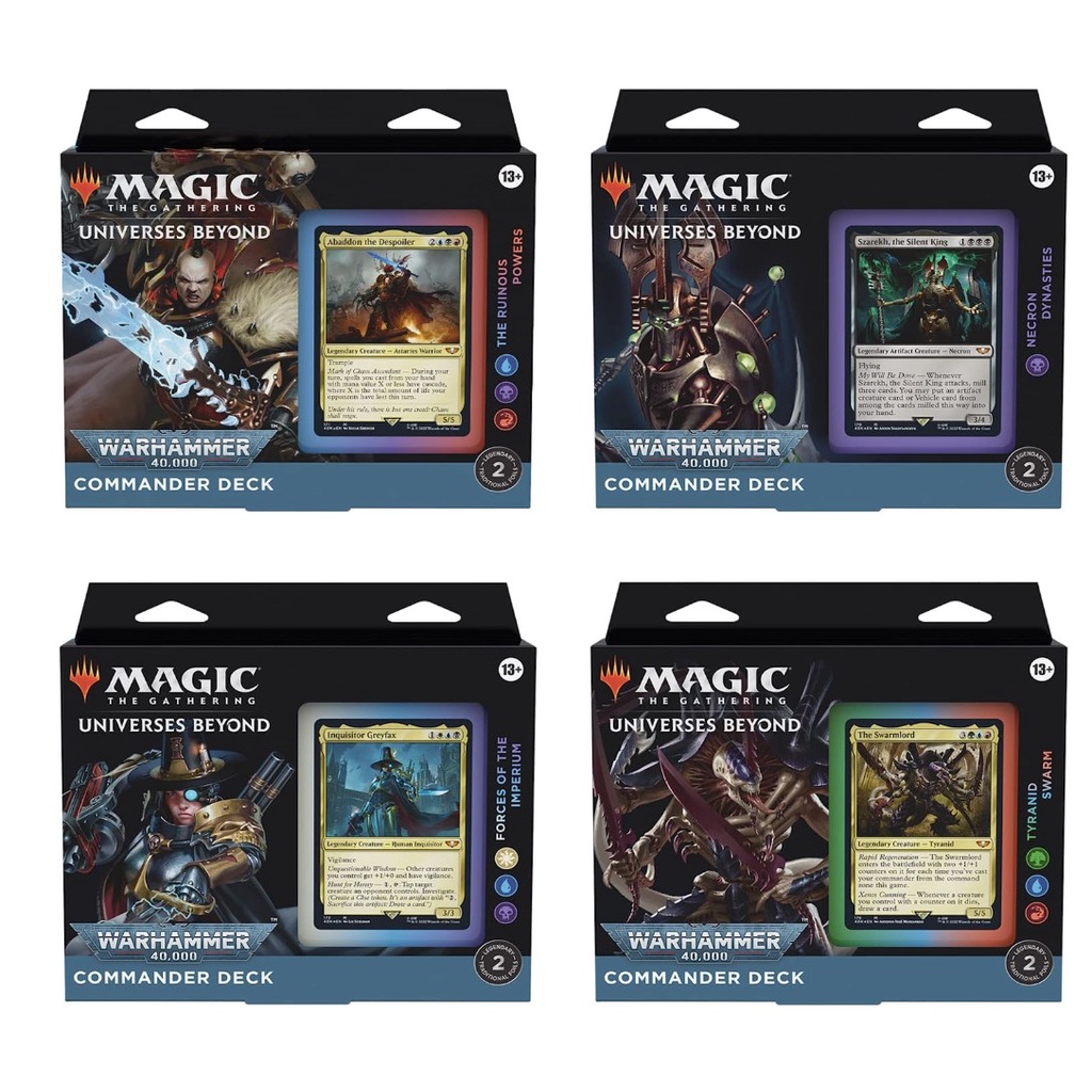 Magic the Gathering : Universes Beyond : Warhammer 40000 MTG Commander ...