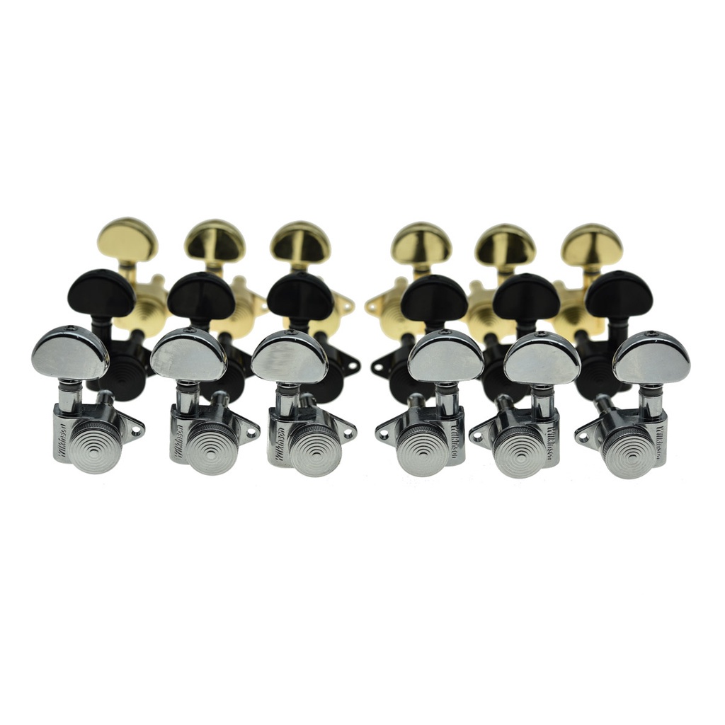 HL-Wilkinson Locking Guitar Tuners 3x3 ROTO Style Full Size Tuning Keys ...