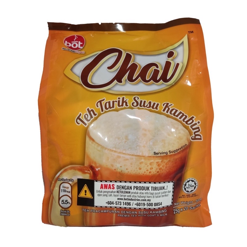 CHAI Teh Tarik Susu Kambing Original HQ BOT (20Sachet) | Shopee Malaysia