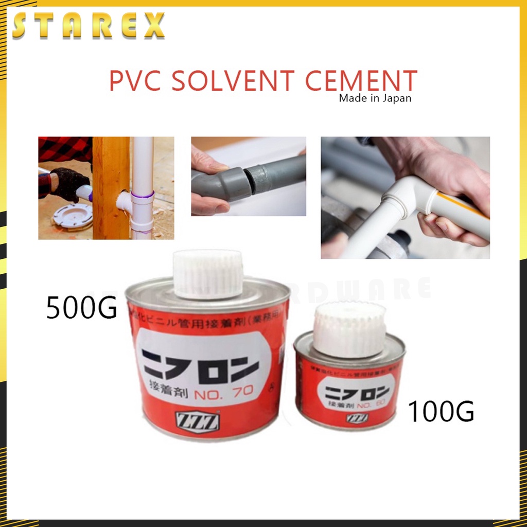 PVC Pipe Glue Solvent Cement ZZZ B70 Japan 500g Shopee Malaysia
